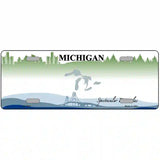 Michigan Novelty State Blank Metal License Plate