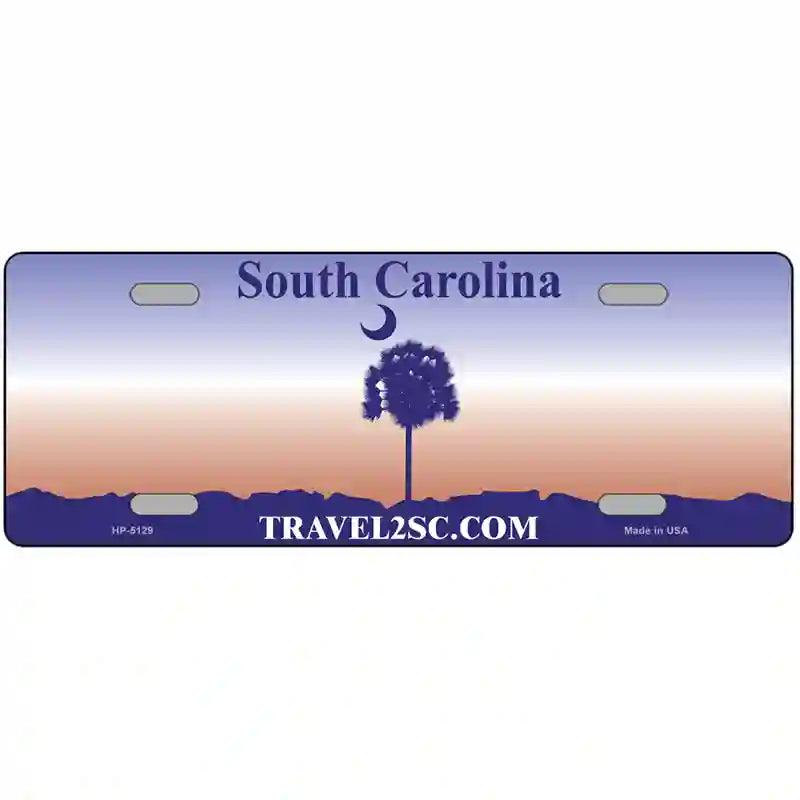 South Carolina Purple Blank Novelty Metal License Plate