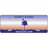 South Carolina Purple Blank Novelty Metal License Plate