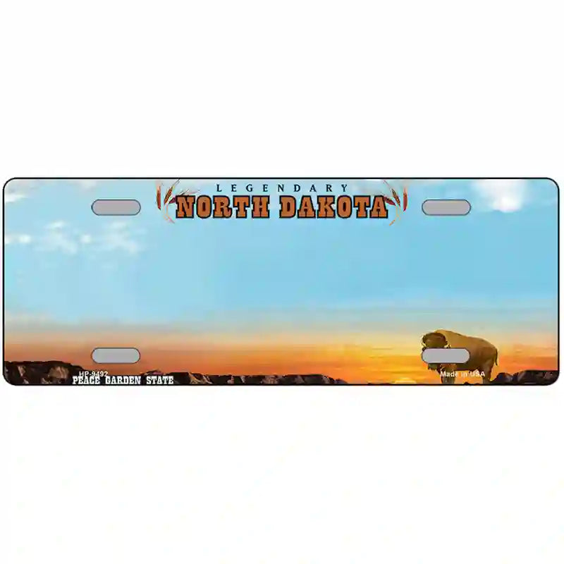 North Dakota Novelty Metal License Plate