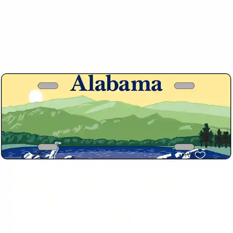 Alabama Novelty Metal License Plate