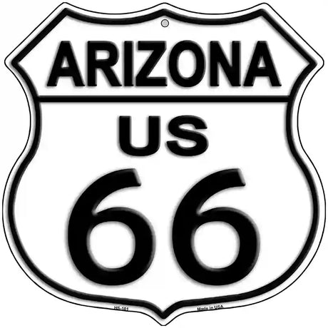 Arizona Route 66 Highway Shield Metal Sign 12" (HS)