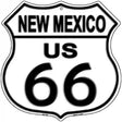 New Mexico Route 66 Highway Shield Metal Sign 12" (HS)