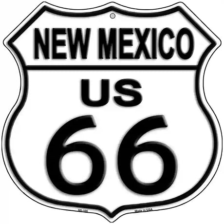 New Mexico Route 66 Highway Shield Metal Sign 12" (HS)