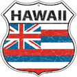 Hawaii State Flag Highway Shield Metal Sign 12" (HS)