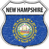 New Hampshire State Flag Highway Shield Metal Sign 12" (HS)