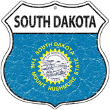 South Dakota State Flag Highway Shield Metal Sign 12" (HS)