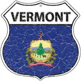 Vermont State Flag Highway Shield Metal Sign 12" (HS)