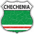 Chechenia Flag Highway Shield Metal Sign 12" (HS)