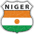 Niger Flag Highway Shield Metal Sign 12" (HS)