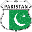 Pakistan Flag Highway Shield Metal Sign 12" (HS)