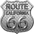 Route 66 Diamond California Metal Novelty Highway Shield Sign 12" (HS)