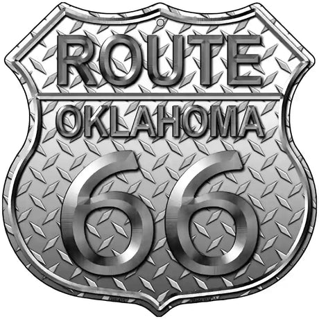 Route 66 Diamond Oklahoma Metal Novelty Highway Shield Sign 12" (HS)