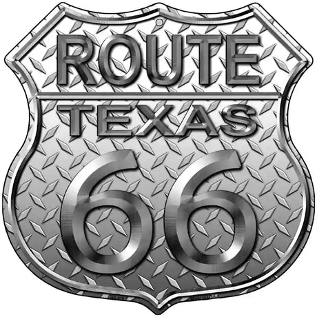 Route 66 Diamond Texas Metal Novelty Highway Shield Sign 12" (HS)