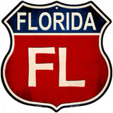 Florida Metal Novelty Highway Shield Sign 12" (HS)