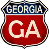 Georgia Metal Novelty Highway Shield Sign 12" (HS)