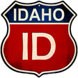 Idaho Metal Novelty Highway Shield Sign 12" (HS)