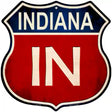 Indiana Metal Novelty Highway Shield Sign 12" (HS)