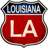 Louisiana Metal Novelty Highway Shield Sign 12" (HS)