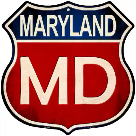 Maryland Metal Novelty Highway Shield Sign 12" (HS)