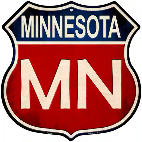 Minnesota Metal Novelty Highway Shield Sign 12" (HS)