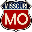 Missouri Metal Novelty Highway Shield Sign 12" (HS)