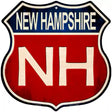 New Hampshire Metal Novelty Highway Shield Sign 12" (HS)