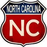 North Carolina Metal Novelty Highway Shield Sign 12" (HS)