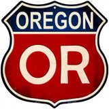 Oregon Metal Novelty Highway Shield Sign 12" (HS)