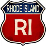 Rhode Island Metal Novelty Highway Shield Sign 12" (HS)