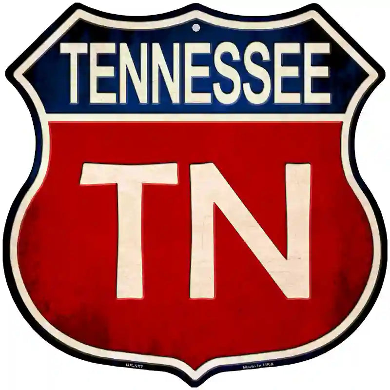 Tennessee Metal Novelty Highway Shield Sign 12" (HS)