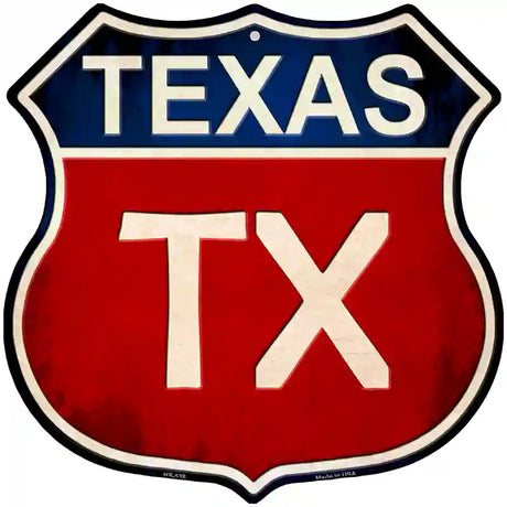 Texas Metal Novelty Highway Shield Sign 12" (HS)