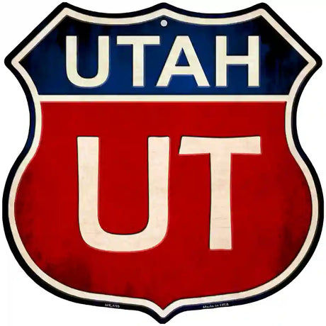 Utah Metal Novelty Highway Shield Sign 12" (HS)