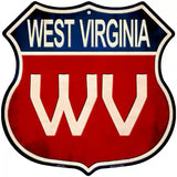 West Virginia Metal Novelty Highway Shield Sign 12" (HS)