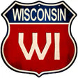 Wisconsin Metal Novelty Highway Shield Sign 12" (HS)