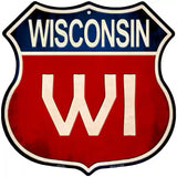 Wisconsin Metal Novelty Highway Shield Sign 12" (HS)