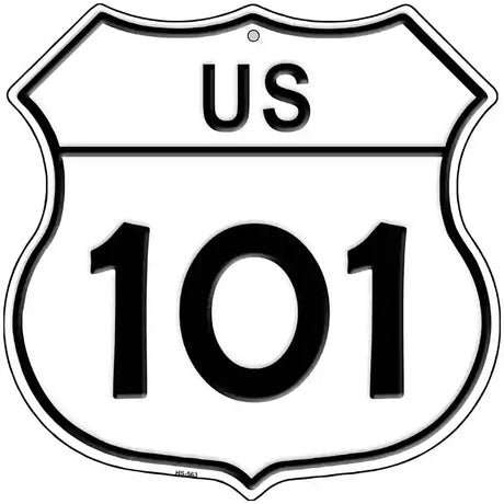 US Highway 101 Novelty Highway Shield Sign 12" (HS)