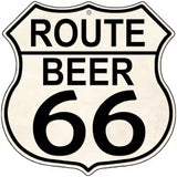 Route Beer 66 Novelty Metal Highway Shield Sign 12" (HS)