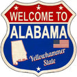 Alabama Established Novelty Metal Highway Shield Sign 12" (HS)