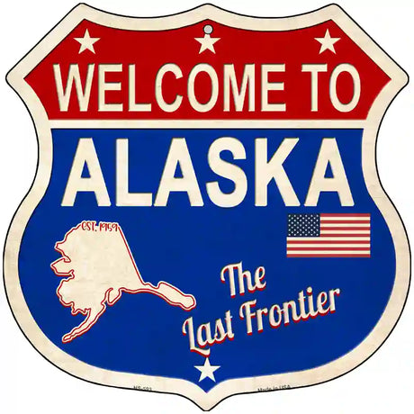 Alaska Established Novelty Metal Highway Shield Sign 12" (HS)