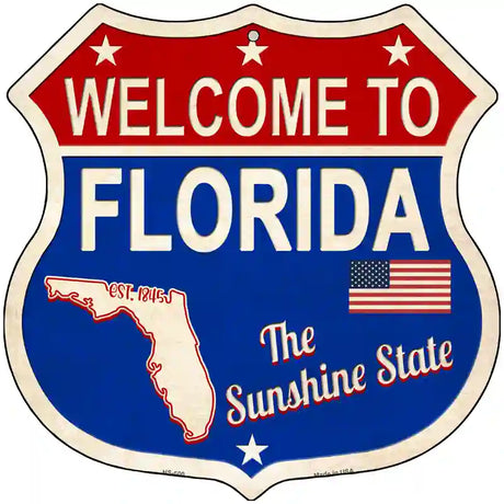 Florida Established Novelty Metal Highway Shield Sign 12" (HS)