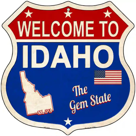 Idaho Established Novelty Metal Highway Shield Sign 12" (HS)