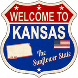 Kansas Established Novelty Metal Highway Shield Sign 12" (HS)