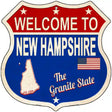 New Hampshire Established Novelty Metal Highway Shield Sign 12" (HS)