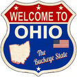 Ohio Established Novelty Metal Highway Shield Sign 12" (HS)