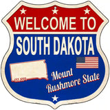 South Dakota Established Novelty Metal Highway Shield Sign 12" (HS)