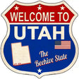 Utah Established Novelty Metal Highway Shield Sign 12" (HS)