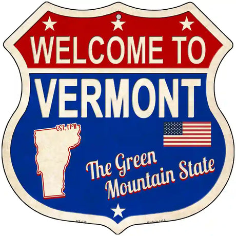 Vermont Established Novelty Metal Highway Shield Sign 12" (HS)