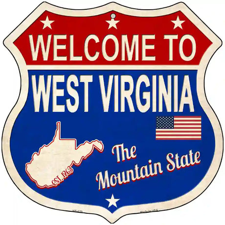 West Virginia Established Novelty Metal Highway Shield Sign 12" (HS)