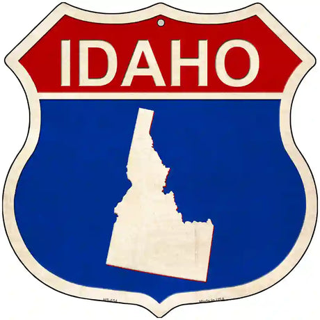 Idaho Silhouette Novelty Metal Highway Shield Sign 12" (HS)